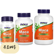 나우푸드(NOW)푸드 마카 500/750mg 캡슐 750mg X 30정, 1개, 30개