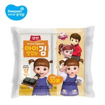 동원F&B 동원 아이 맛있는김 도시락김 10P(8매)×1개 (10봉), 단품없음