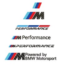 BMW M 차량용 데칼 스티커 카본 버젼, B타입, 12cm