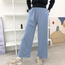 여성 찰랑찰랑 스판 슬랙스 와이드팬츠