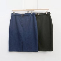 여자 벨트 스판 h라인 데님 청 미니 스커트 치마