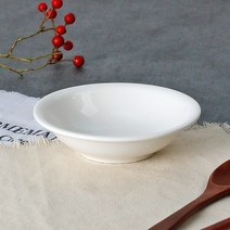 모던 쿠프 찬기 2호 화이트 도자기 반찬 그릇 접시 앞접시