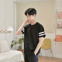 협력브랜드 캐주얼 투라인 티셔츠 (6colors) 유니폼 반