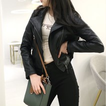 메리앤유 댄디한 밑단옆셔링 캐쥬얼 라이더자켓