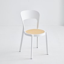 카페편한의자 PVC 디자인체어 바의자 클래식 의자 테이블 스벅 귀여운 싱글 심플 업소용, 하얀색
