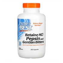 Doctors Best Betaine 베타인 650mg 펩신 360캡슐 1개