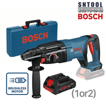 보쉬/GBH18V-26D+PRO4.0Ah(1or2개)+충전기/패키지구성/D핸들충전해머/킥백컨트롤/로터리/치즐링/코어커팅/독일/BOSCH, 01. 본체+Pro4.0Ah(1개)