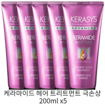 케라시스 케라마이드 헤어 트리트먼트 극손상 200ml x5, 케라시스 케라마이드 헤어 트리