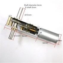 더블 샤프트 길이 19.5mm DC 미니 기어 모터 1.5V 3V 6V 12V 24V 속도 3.5rpm 120rpm 금속 박스 DIY WGF180-55, [19] 24V 15rpm