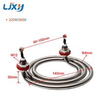히터봉 LJXH모기형 전기 가열 튜브 버킷 고리형 히터 요소 두 다리가 있는 튜브로드 3KW4KW, [02] 380V, [01] 3kw, [02] 304SUS