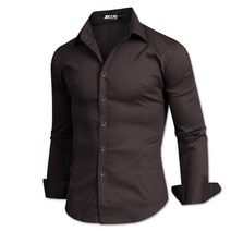 제이붐 남성용 솔리드 면스판 셔츠 ST01