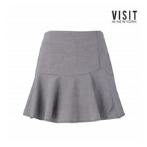 [비지트인뉴욕(VISIT IN NEWYORK)] 랩 플레어 미니 스커트(VW2SR01)
