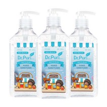 닥터퓨리 x 브레드이발소 겔타입 손소독제 화이트머스크향 500ml 3개, 단품