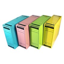 [문구조아] 문서 보관상자 서류 정리 보관박스 하늘, 3개