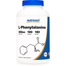 뉴트리코스트 L-페닐알라닌 500mg 글루텐 프리 캡슐, 180개입, 1개