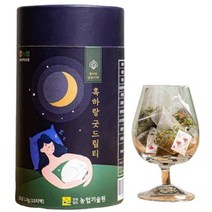 잠안올때 꿀잠 수면유도성분 락투신 불면증에좋은 유기농 상추차100% 흑하랑 굿드림티 1.8g 15티, 1개
