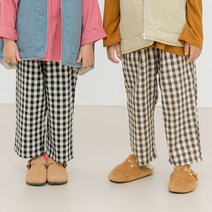 바브키즈 아동용 고방 체크팬츠