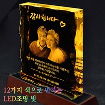 장스토어 3d 크리스탈 감사패 (1인초상) 부모님감사패 회갑 칠순 퇴임 퇴직 교회 산악회 축구 공로패 문구 상패