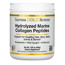 캘리포니아골드 하이드로 마린 콜라겐 펩타이드 California Gold Hydrolyzed Marine Col Ci Ep 200G, 1정, 1개