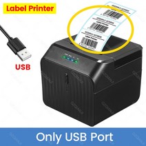 라벨프린터 스티커 인쇄 택배송장 출력기 GZQIANJI-미니 데스크탑 Pos 라벨 영수증 열전사 프린터 2 인치, 03 Label USB Port_01 EU 플러그