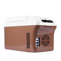 Sanalaiv 스마트 디지털 디스플레이 차량용 냉장고, 브라운, PA-15WL