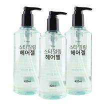 오릭스 (3개)오릭스 스타일링 헤어젤 420ml, 단일옵션