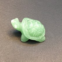 천연원석 아벤츄린 원석 관상용 거북이 2.5×4cm 파워스톤