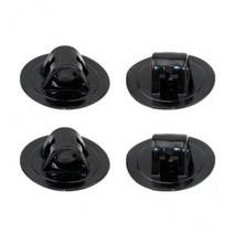 3-5pack 4x 풍선 카약 선외 모터 마운트 홀더 브래킷 버클 엔진, 3개, PP 폴리프로필렌, 검은색