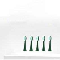 소닉 전동 칫솔 만화 패턴 교체 가능한 헤드 스마트 타이머 충전식 4 모드, [06] Green with 8 Heads