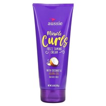 Aussie 미라클 컬 부스스함 정돈 크림 코코넛 호주산 호호바 오일 함유 193g(6.8oz)