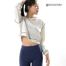 그리니치 그리니치_ 기모맨투맨 라운드넥 크롭 러블리 요가커버업 zy414_1
