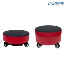국산 바퀴달린 작업 방석 시골 농사용 농촌 의자, 고급 쿠션형 무빙의자 (바퀴5개)(중)