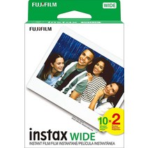 Fujifilm 인스탁스 와이드 인스턴트 필름 화이트 20매 1305119