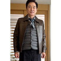 핸드메이드 스타일엔터 주문제작 남자가죽점퍼 빨강풍선 정보석님 협찬중입니다
