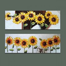 쇼핑아트 해바라기일곱송이유화액자(7) 액자, B, 1개