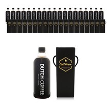 카페로메오 더치병 500ml 인쇄용기 20P+1병 블랙박스 20P 더치커피병 페트병 커피병 더치박스 더치커피 선물포장