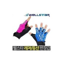 등산장갑 반장갑 레저용장갑 자전거 헬스장갑 신축성, 웰스타반장갑여성용/블루