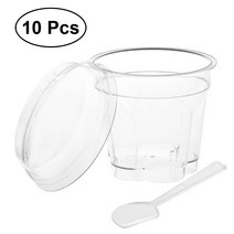 일회용 120/140/250ml 샐러드 컵 투명 플라스틱 디저트 그릇 컨, 04 120ML Transparent