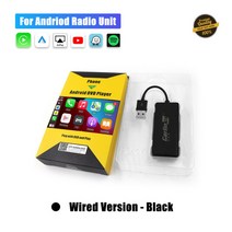 carlinkit 새로운 무선 carplay 동글 usb android auto navigation player smart link 액세서리 for refit android sys, 협력사, 유선 블랙, 카린킷 공식