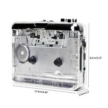 레트로 카세트플레이어 워크맨 휴대용 라디오 066A 휴대용 카세트 플레이어 MP3 카세트-MP3 변환기 타입-c, 한개옵션0, 한개옵션0