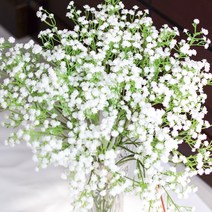 안개꽃 조화 꽃다발 10송이 10color 고급형 인테리어소품 꽃꽂이 부케 장식 소품 가랜드 리스, 퍼플