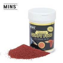 민스 프리미엄 고단백 구피 사료 40g 100ml, 단품