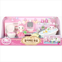 콩지래빗 욕실 인형의집 어린이 인형 놀이 장난감 P/S:91CB20 JH+16198EA : 토끼인형 콩지래빗디럭스하우스 인형의집 어린이장난감 장난감완구 콩, jh ; 본상품선택