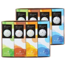 고커 달마시안 도트패턴 초고반발 골프공 2피스 42.67mm 12p, 화이트, 2개