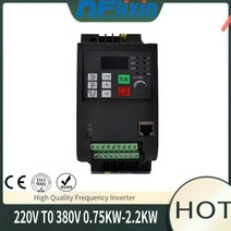 헤르츠 변환기 주파수 50hz to 60hz 인버터 220v ~ 380v 400V 2.2kw VFD 가변 제어 드라이브 3 상 출력, 2.2KW 220V TO 380V