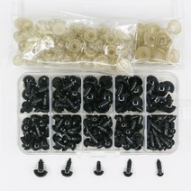 장난감용 블랙 플라스틱 봉제 안전 눈 아미구루미 10mm 안구 인형 액세서리 DIY 재미있는 장난감 눈 동물 6mm 8mm 12mm 16mm, 16mm+50pcs 1