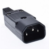 전선 칩 다이오드 회로 열선 iec c15 c14 c13 power connector 10a250v ac 3 prong electric plug adapter 암 남성 배선, wd-10 (c14)
