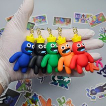로블록스 레인보우 프렌즈 키링 캐릭터 열쇠고리, C세트