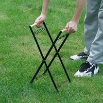 캠핑 쓰레기통 접이식 가정용 봉투걸이 분리수거 거치대, 블랙