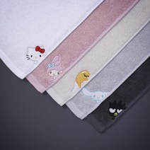 [헬로키티] 산리오 캐릭터즈 손수건 고리핸드타올, 실버(시나모롤)